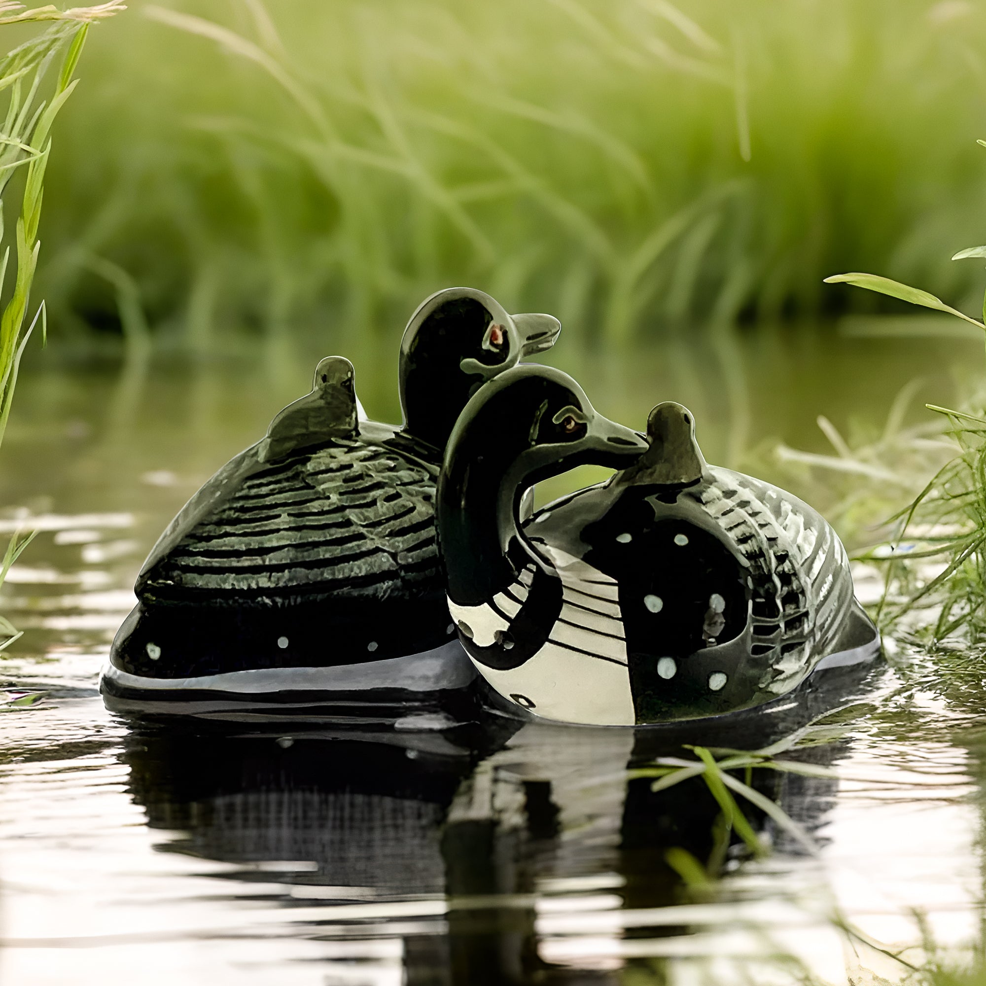Salt and Pepper Shakers-Loon – Rivers Edge Products