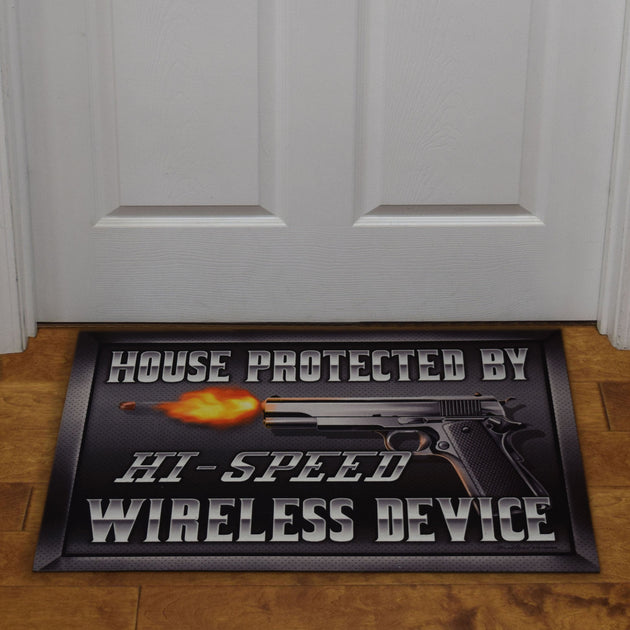 Door Mat Rubber 26-inches by 17-inches - No Soliciting