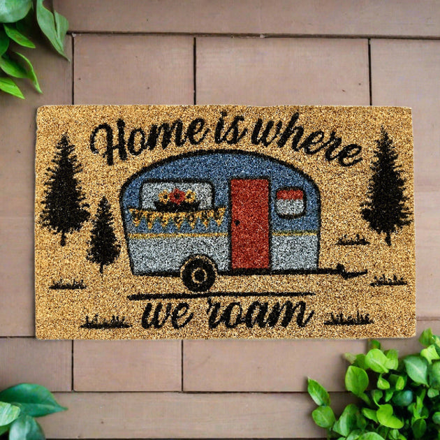 Coir Door Mat 30in x 18in - Welcome Bear