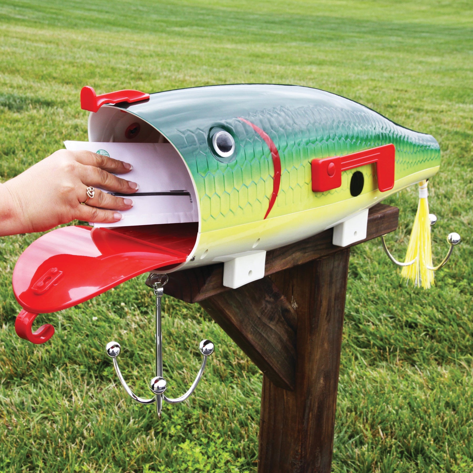 Mailbox-Green Shad Lure V2 - Unique Fishing Lure Mailbox Rivers Edge Products Mailbox-Green Shad Lure V2 - Unique Fishing Lure Mailbox Rivers Edge Products