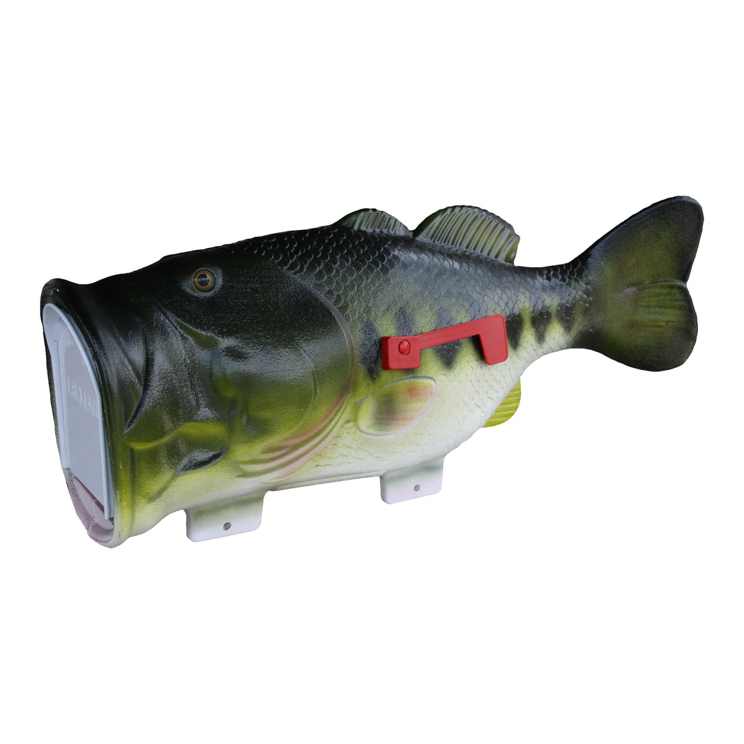 bass fish bathroom accessories Mailbox-Bass V2: Vibrant Bass-Themed Mailbox for Outdoors – Rivers Edge Products