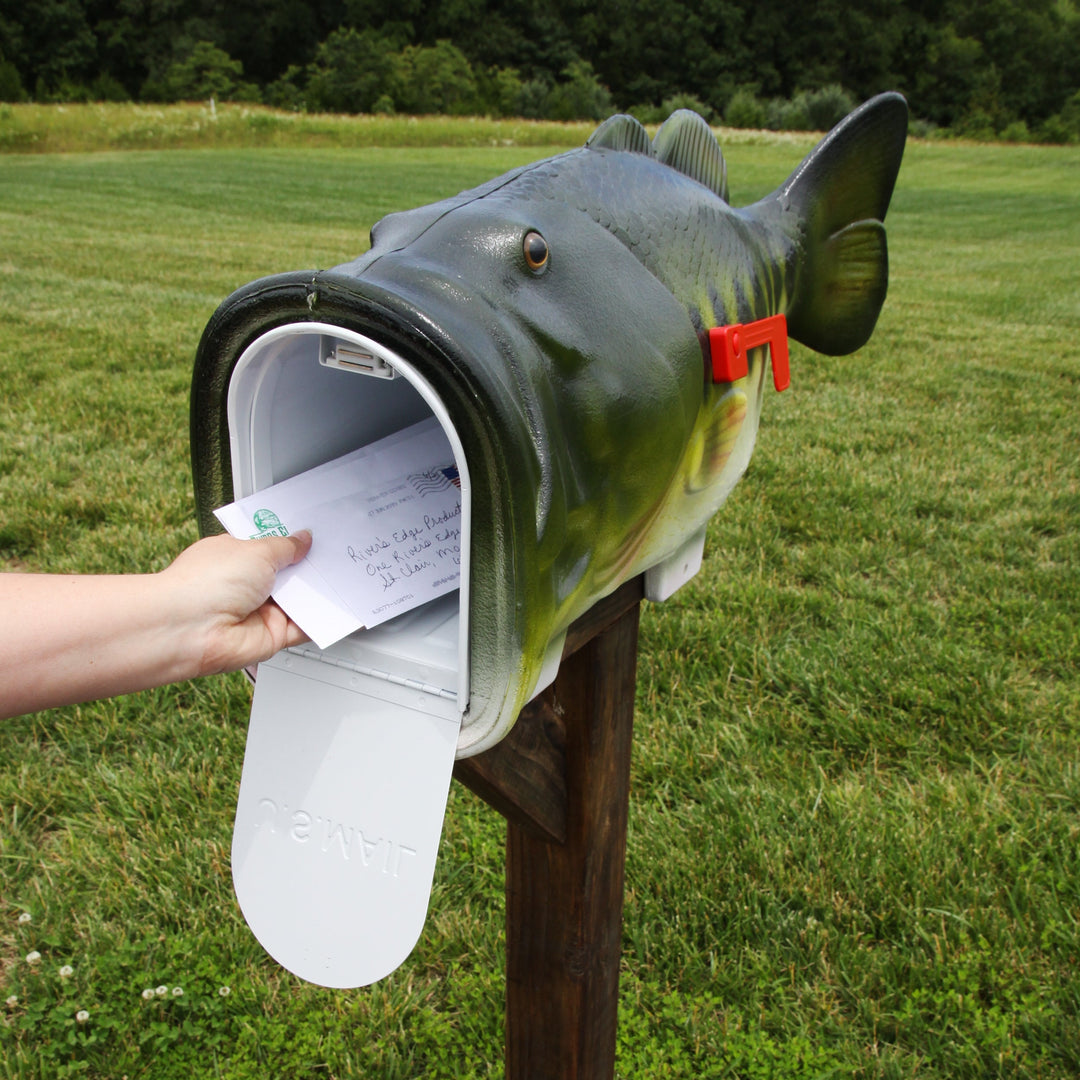 bass pro shop fish mail box 6 Month Fishing Subscription All come complete with tamper proof mounting hardware. River's Edge Mail Bass Mailbox