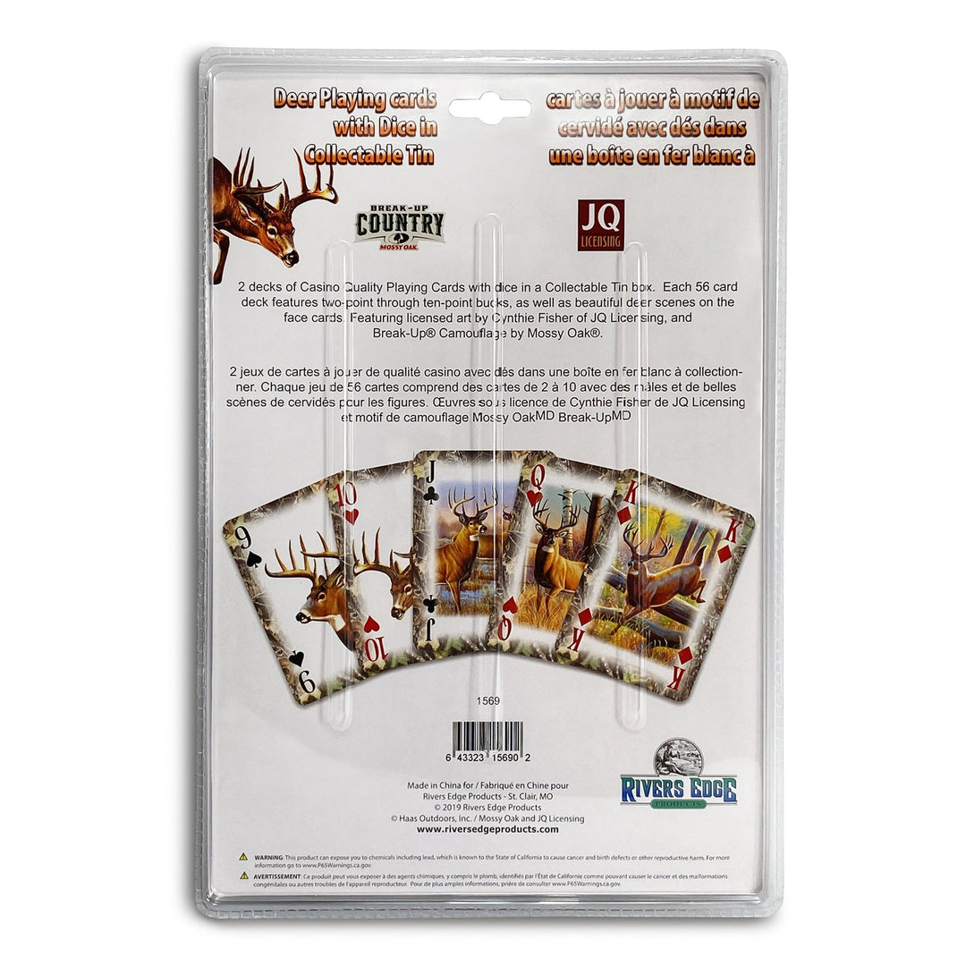 Playing Cards in Tin - Casino Quality & Unique Design Rivers Edge Products Playing Cards in Tin - Casino Quality & Unique Design Rivers Edge Products