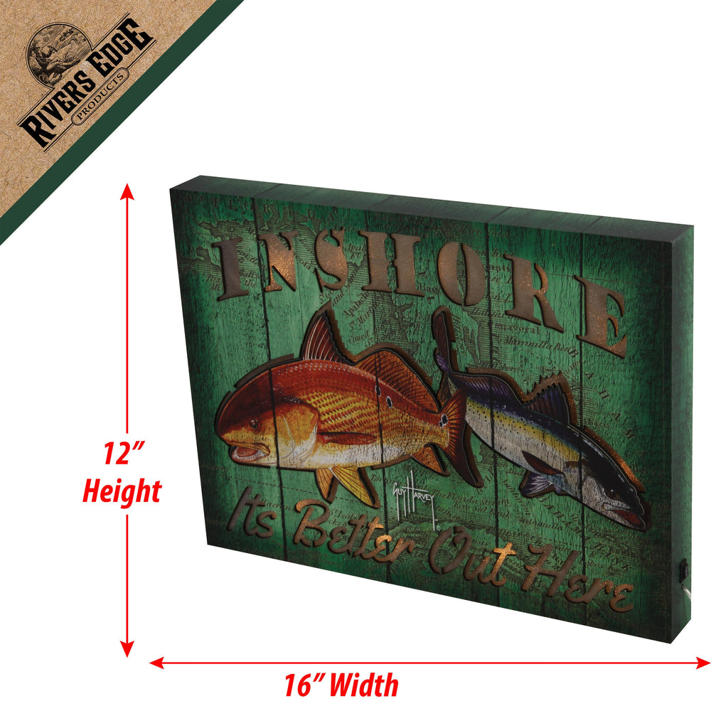 Led Rivers Signs LED Signs | Rustic Light-Up Decor by River's Edge – Rivers Edge Products