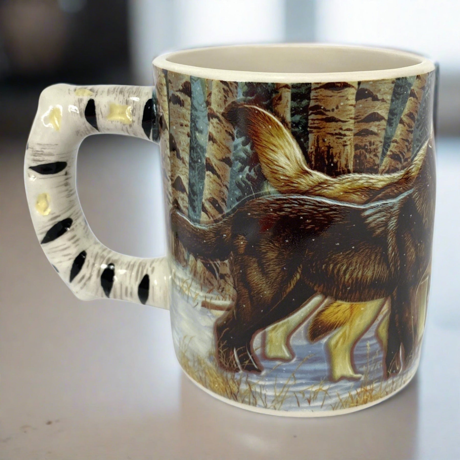 Ceramic Mug 3D 15oz - Wolf Scene