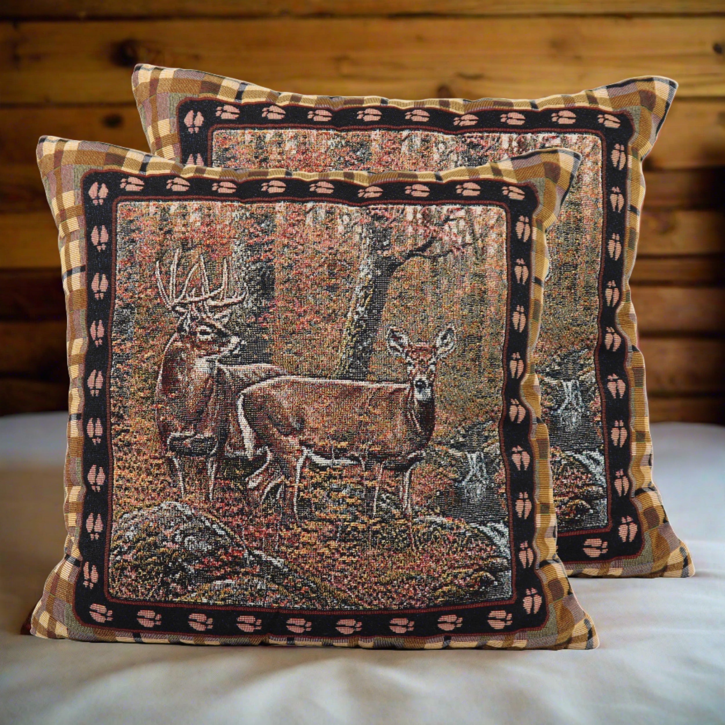 Tapestry Pillow 18in 2pk-Deer – Rivers Edge Products