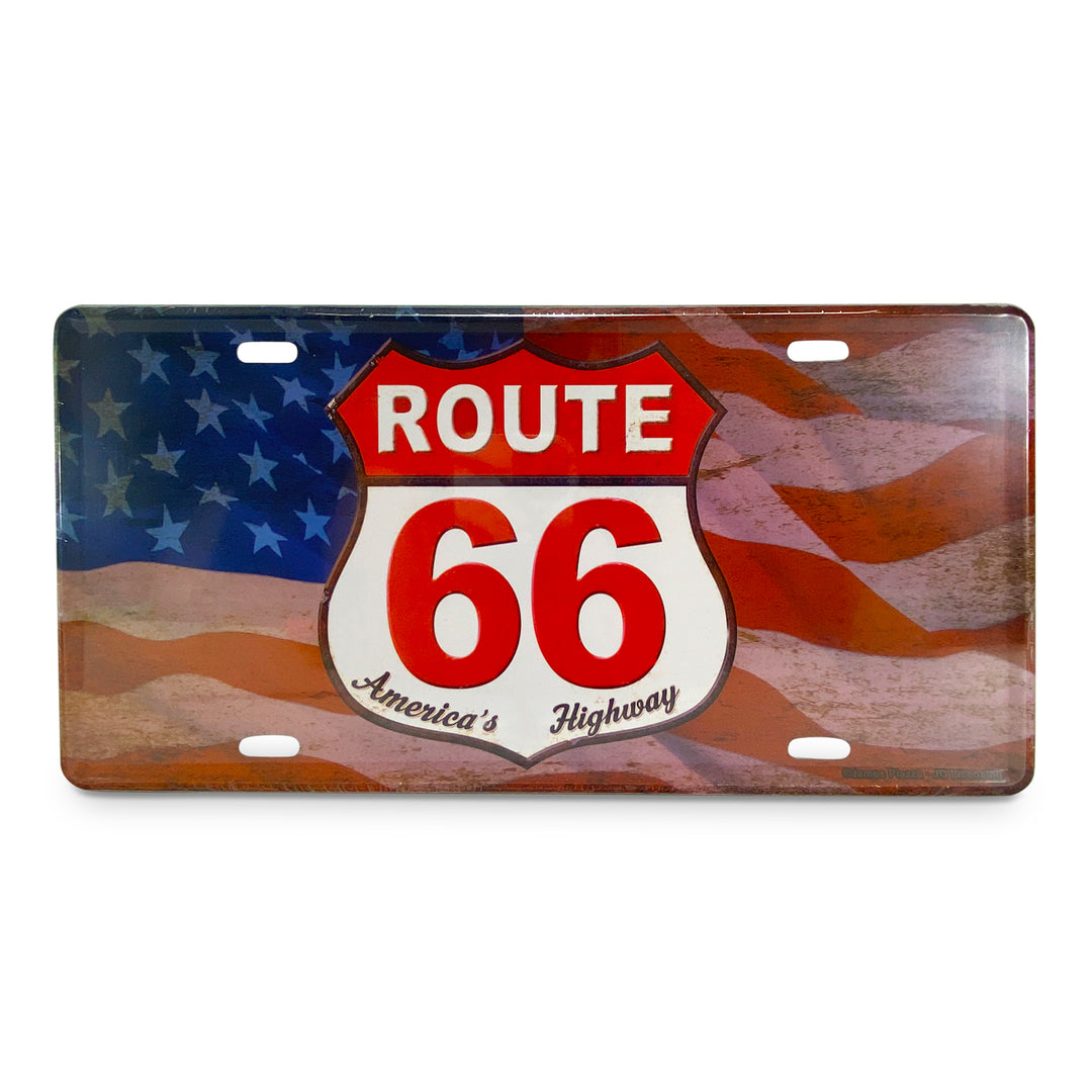 Vanity License Plate 12In X 6In American Route 66
