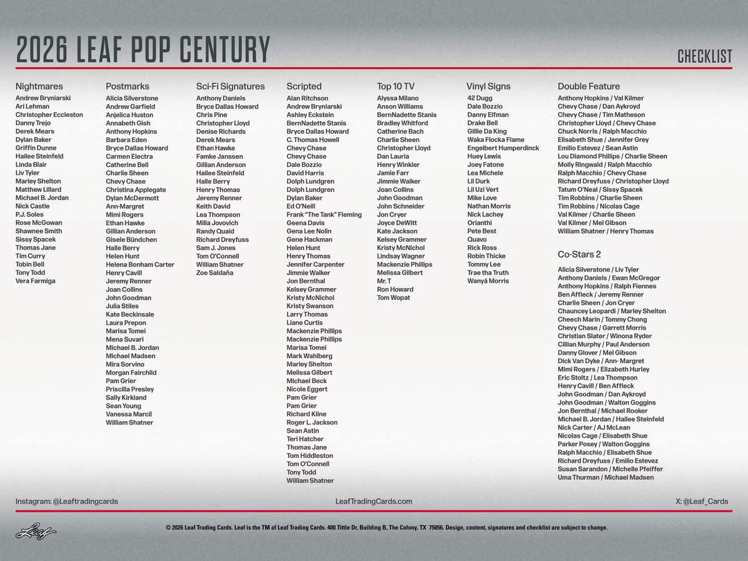 2026 Leaf Metal Pop Century Hobby Box