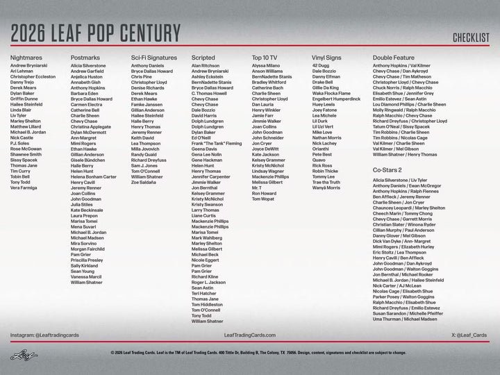 2026 Leaf Metal Pop Century Hobby Box