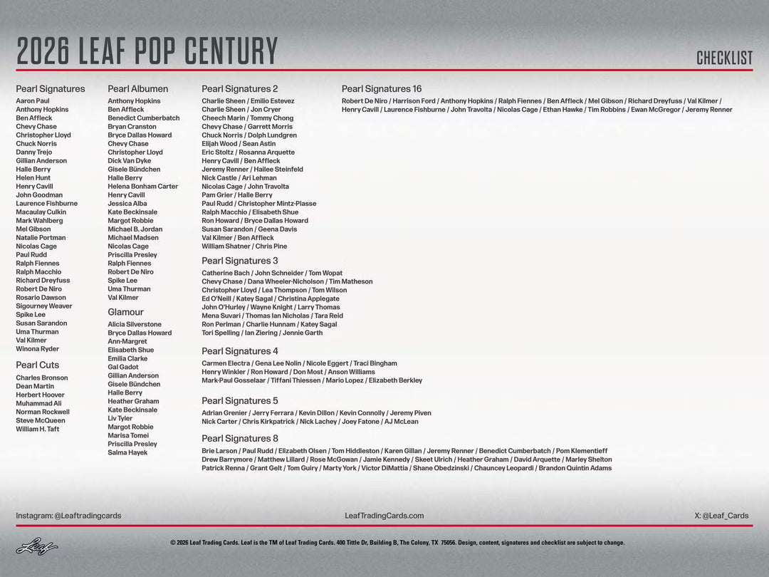2026 Leaf Metal Pop Century Hobby Box