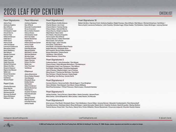 2026 Leaf Metal Pop Century Hobby Box
