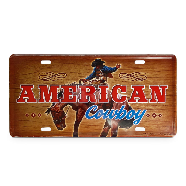 Vanity License Plate 12In X 6In American Cowboy