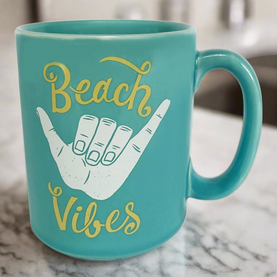 Ceramic Mug 16Oz Beach Vibes