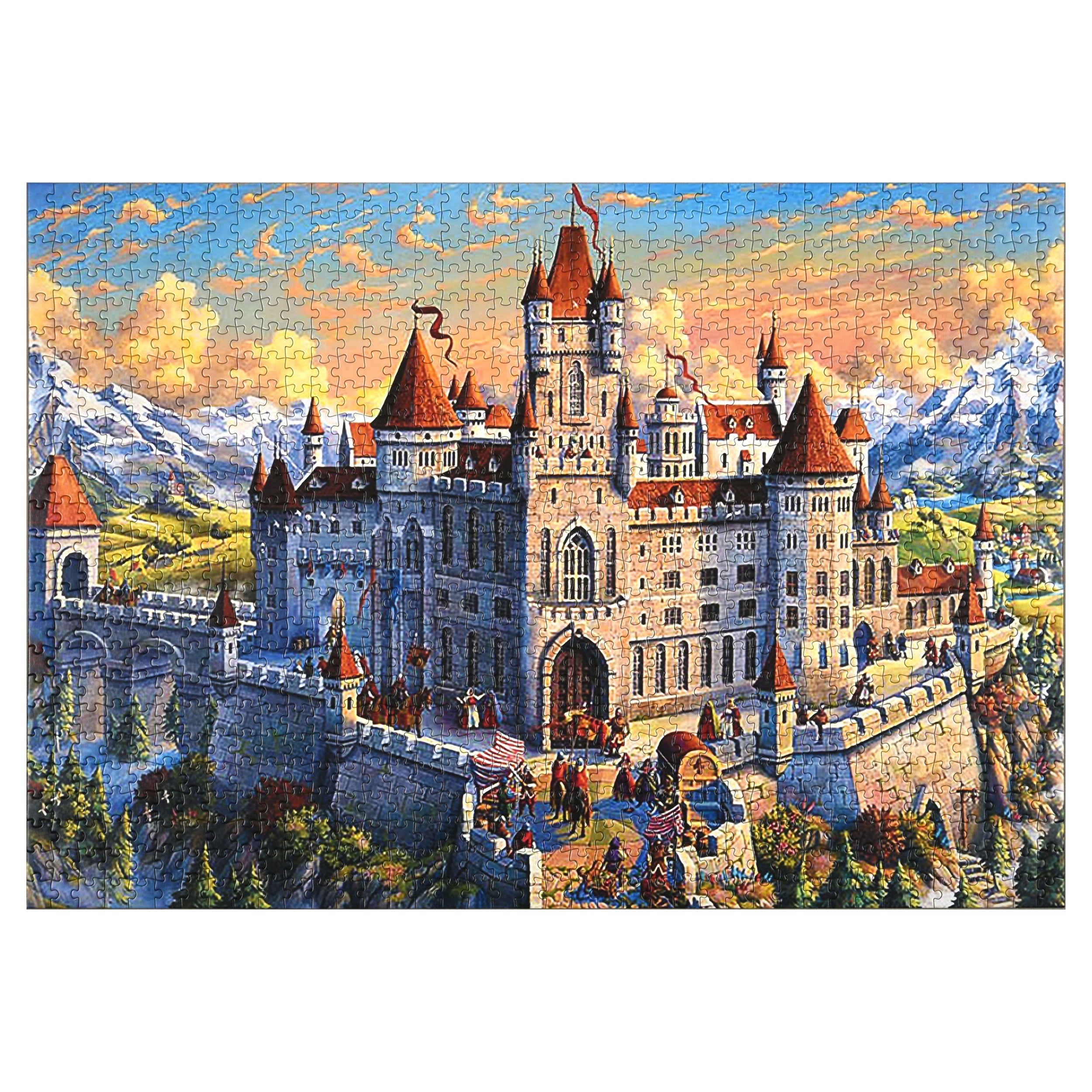 Puzzle in Tin 1000-Piece Old Castle - Stunning Castle Scene