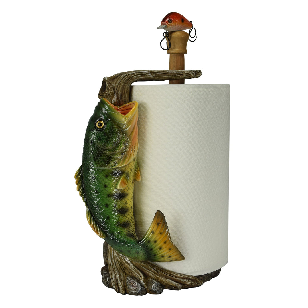 fishing rod toilet paper holder River's Edge Products Paper Towel Holder