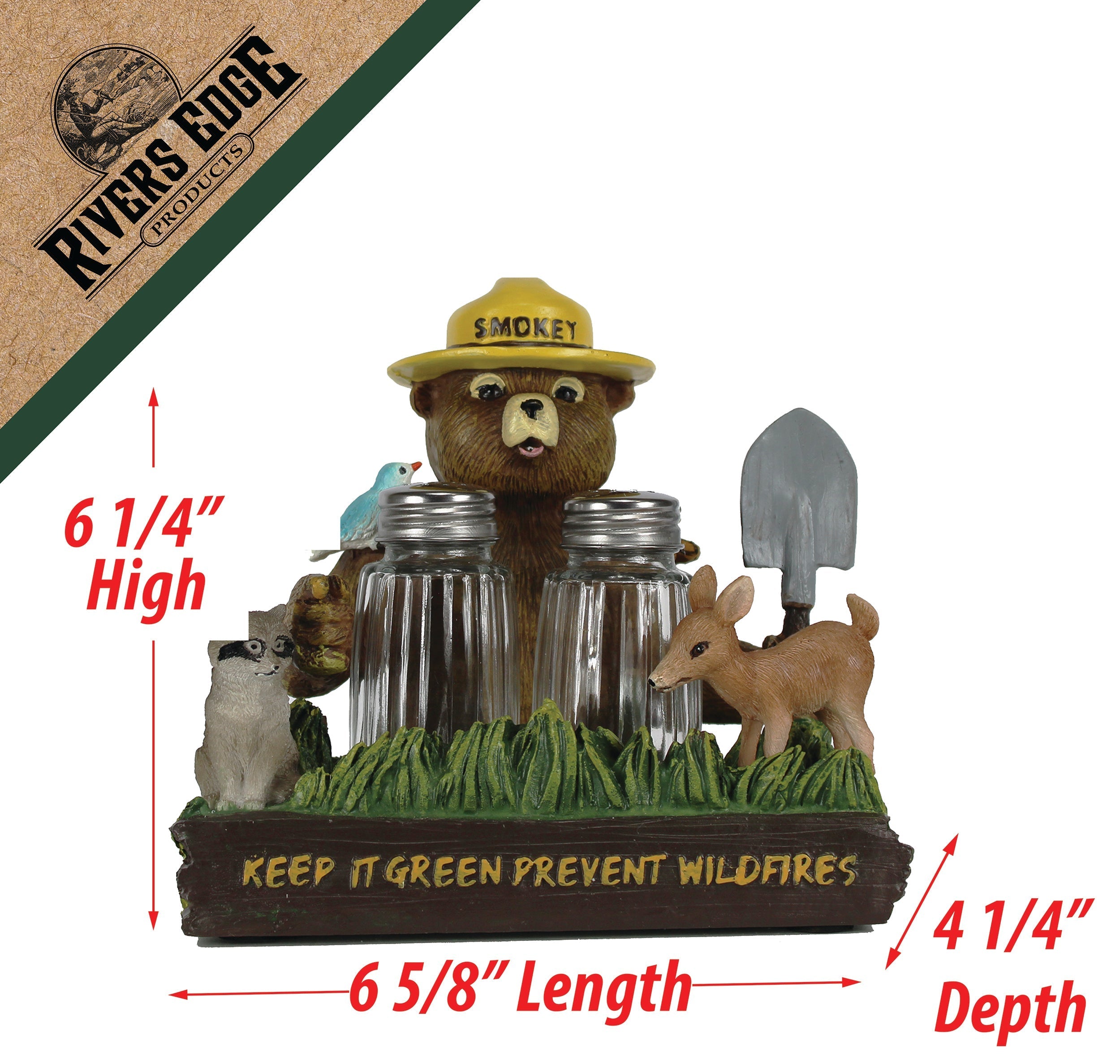 置物 NEIGHBORHOOD BOOZE REAPER SALT & PEPPER Salt and Pepper Shakers: Smokey Friends & Nature Set for