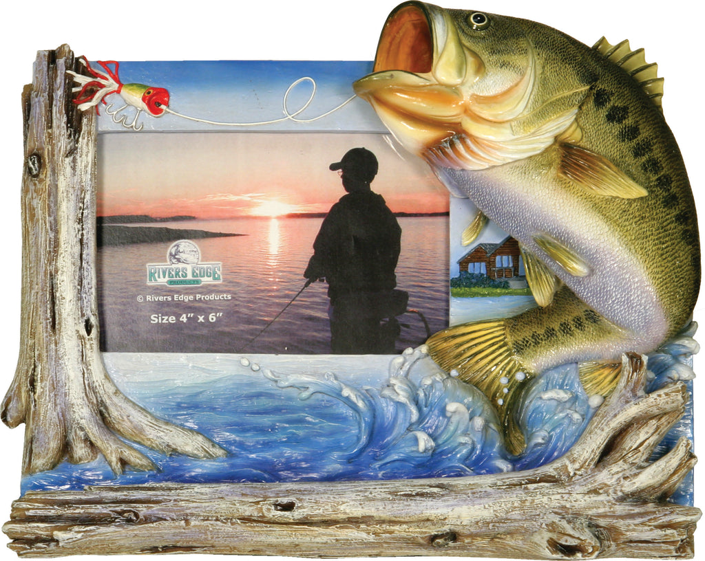 Rivers Edge 4x6 Bass Picture Frame 470