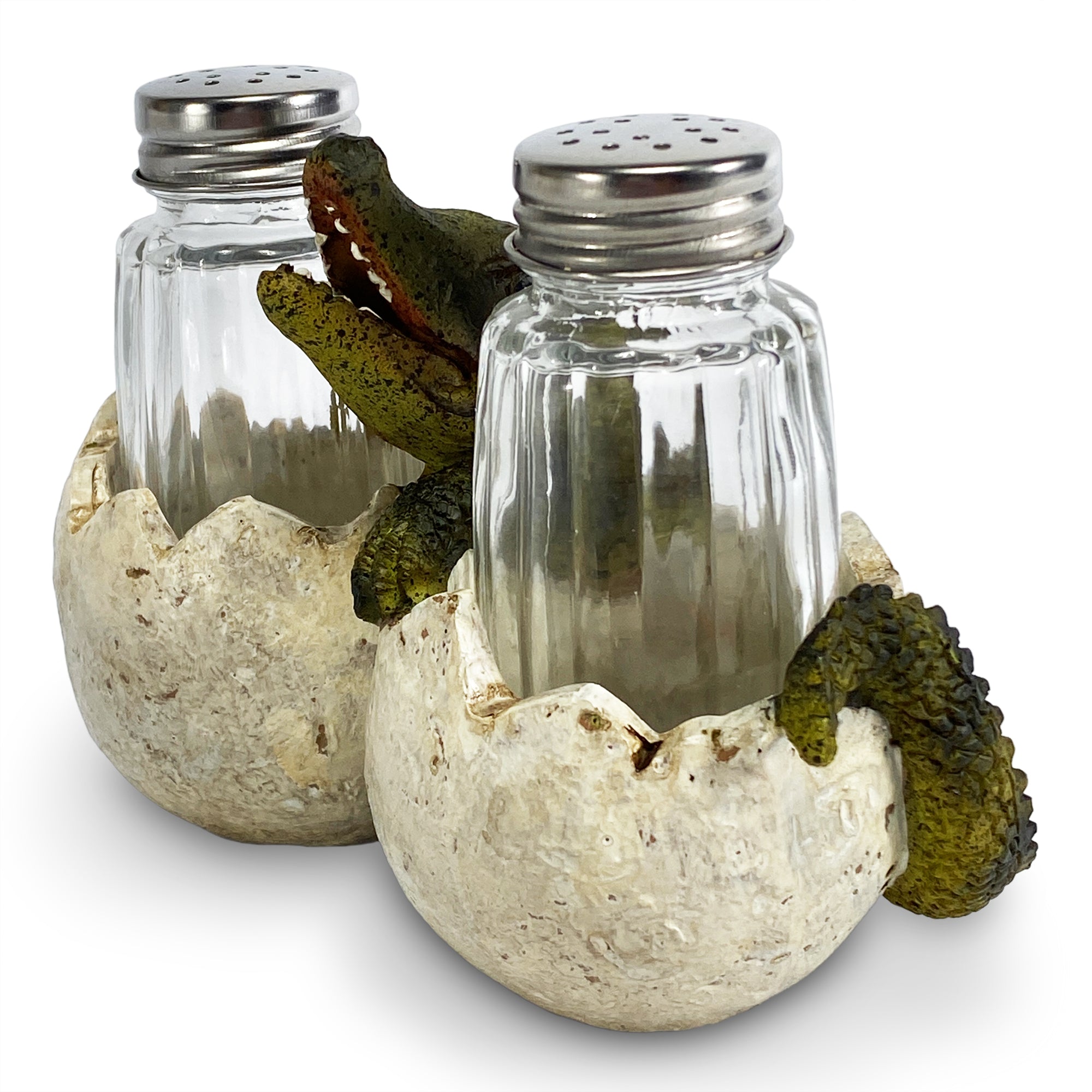 Salt Baby Alligator Shakers Set for Dining Table Decor – Rivers