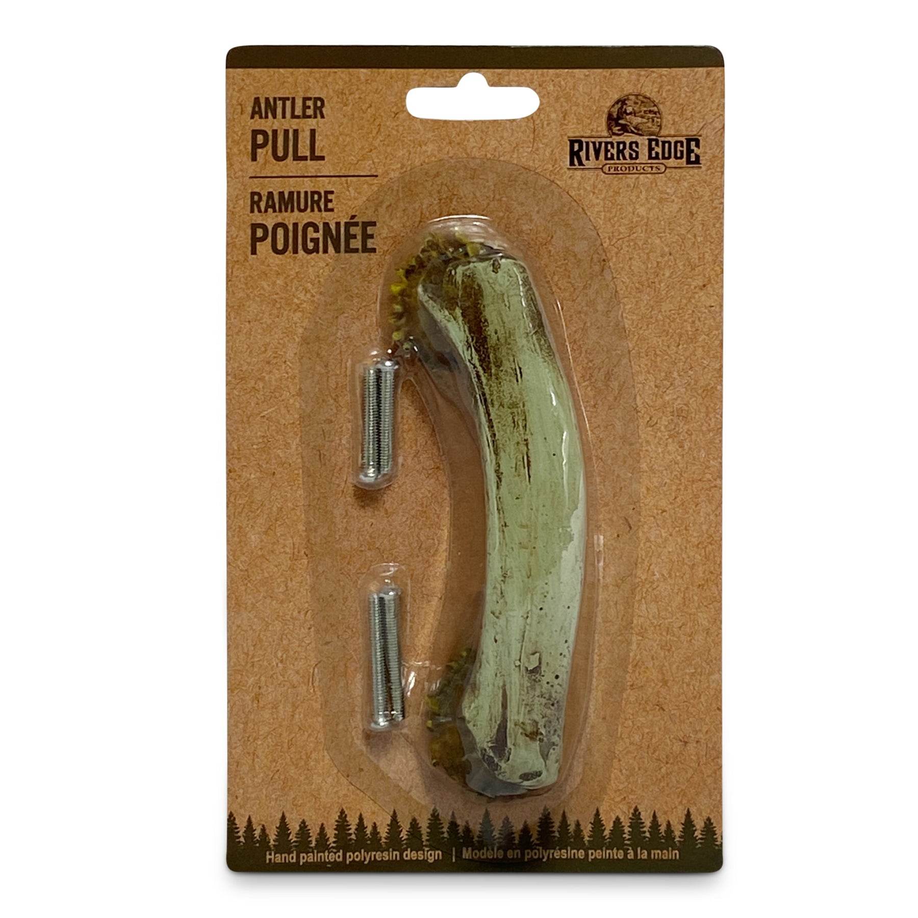 Drawer Cabinet Pulls 1-Pack-Antler 4 inch - Rustic Home Decor – Rivers ...