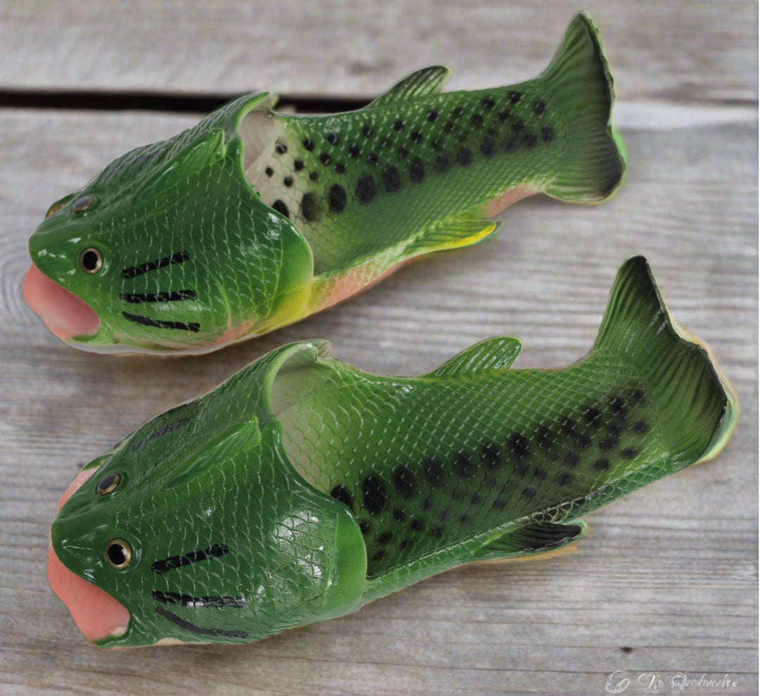 Fish Sandals Slip Resistant Contoured Foot Bass Adult Sizes