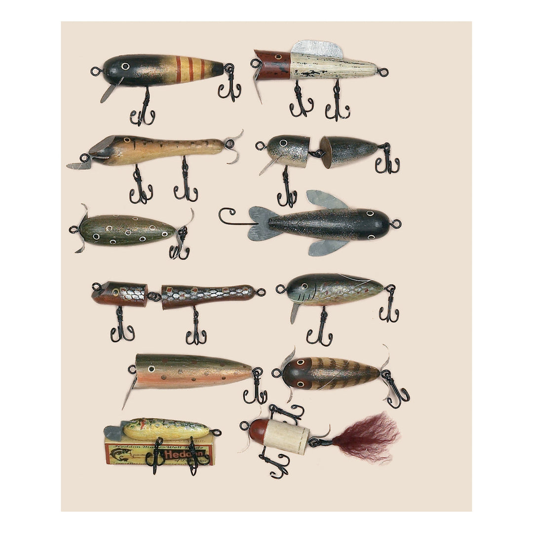 antique fishing lure decor Christmas Ornaments 12-Pack-Antique Lures