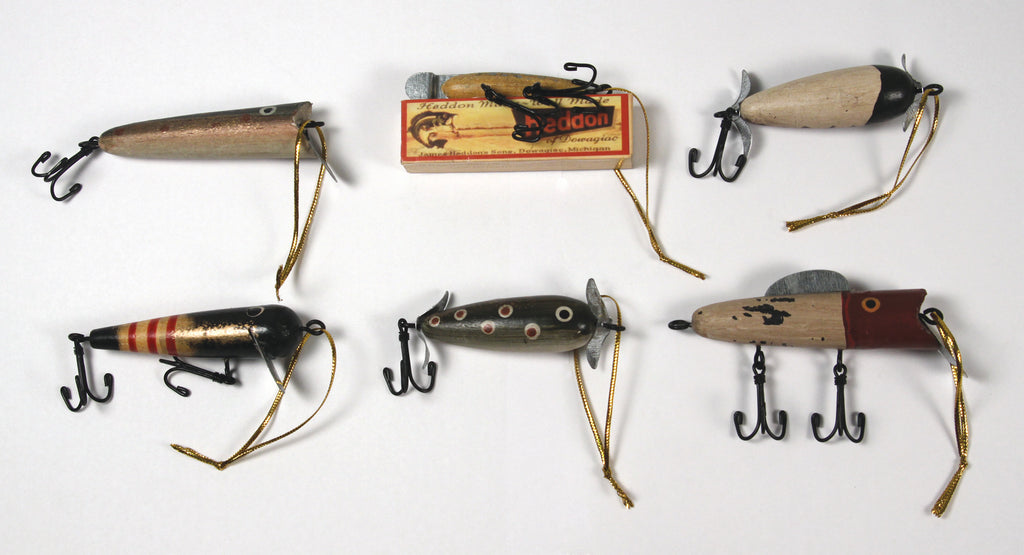 Christmas Ornaments 6 Pack Antique Lures