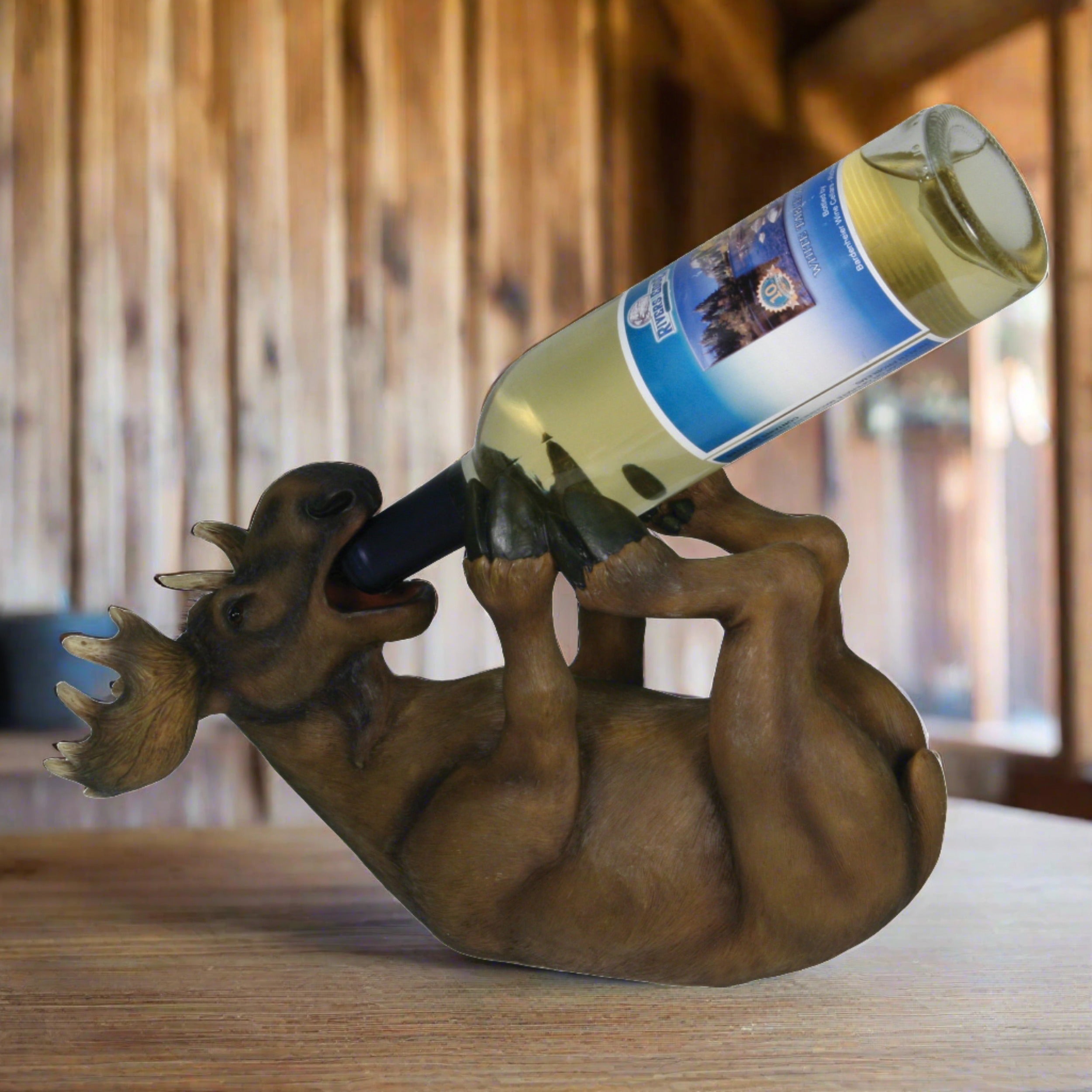 Moose wine bottle holder sale