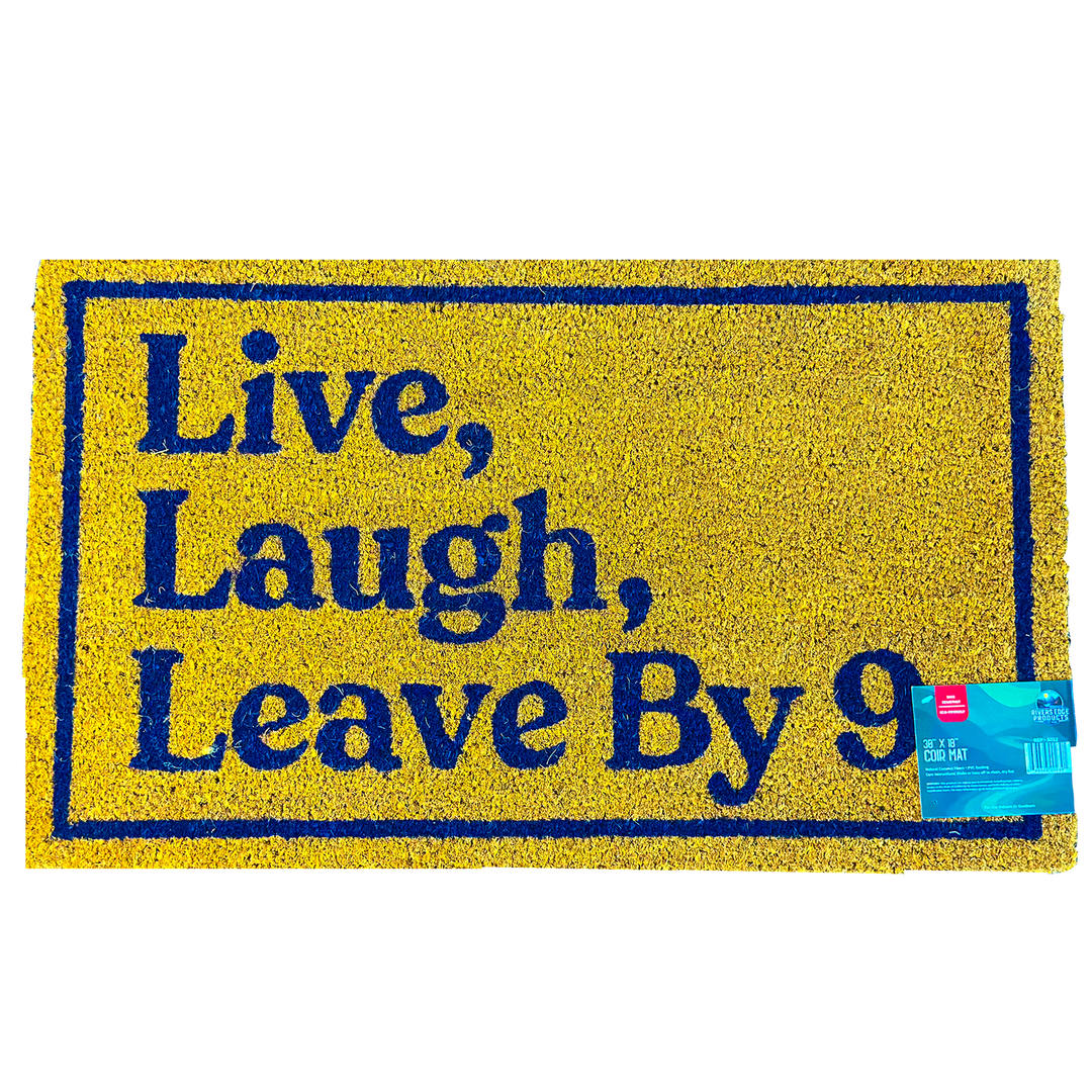 Rivers Edge Products Coir Mat 30x18-Leave By 9
