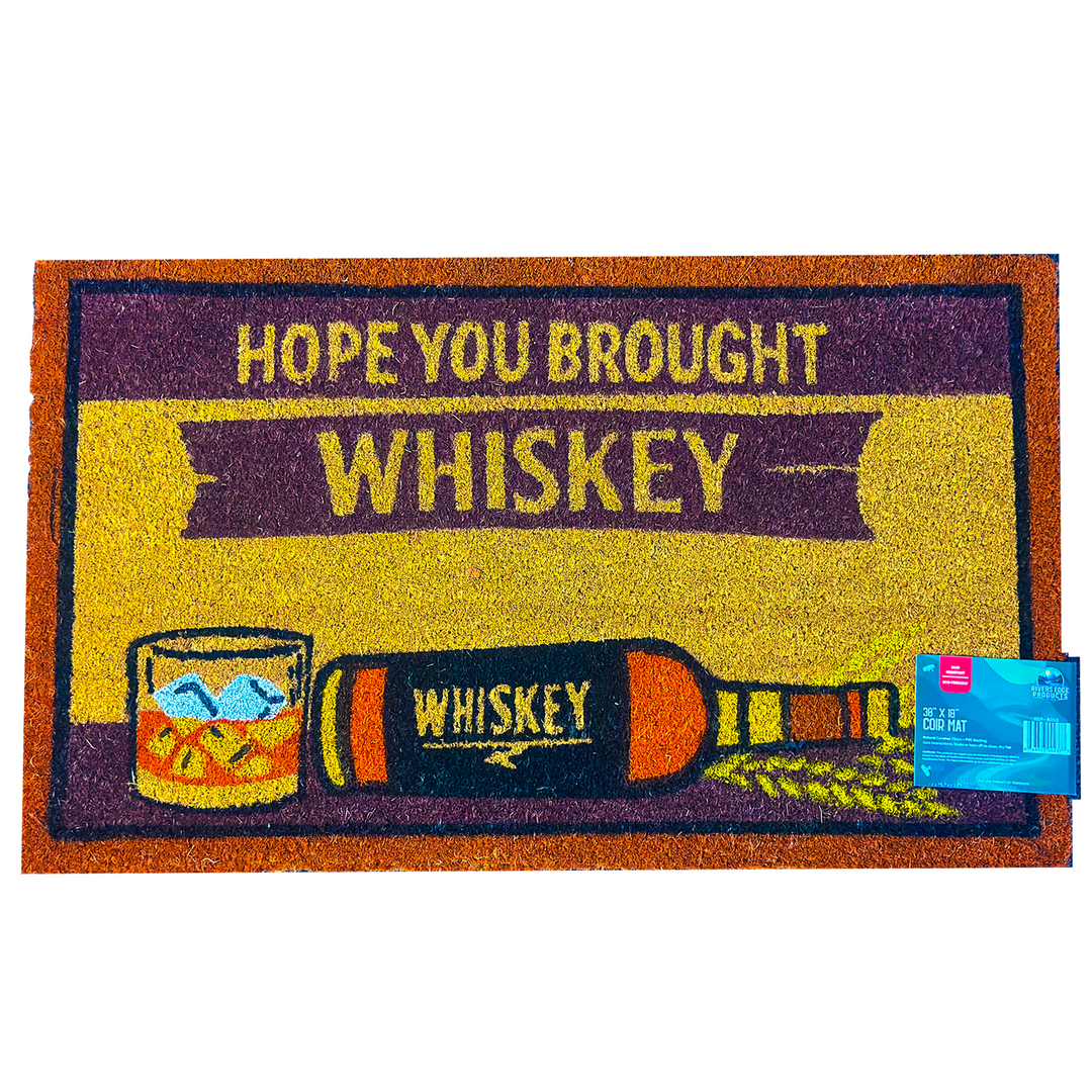 Rivers Edge Products Coir Mat 30x18-Hope You Brought Whiskey