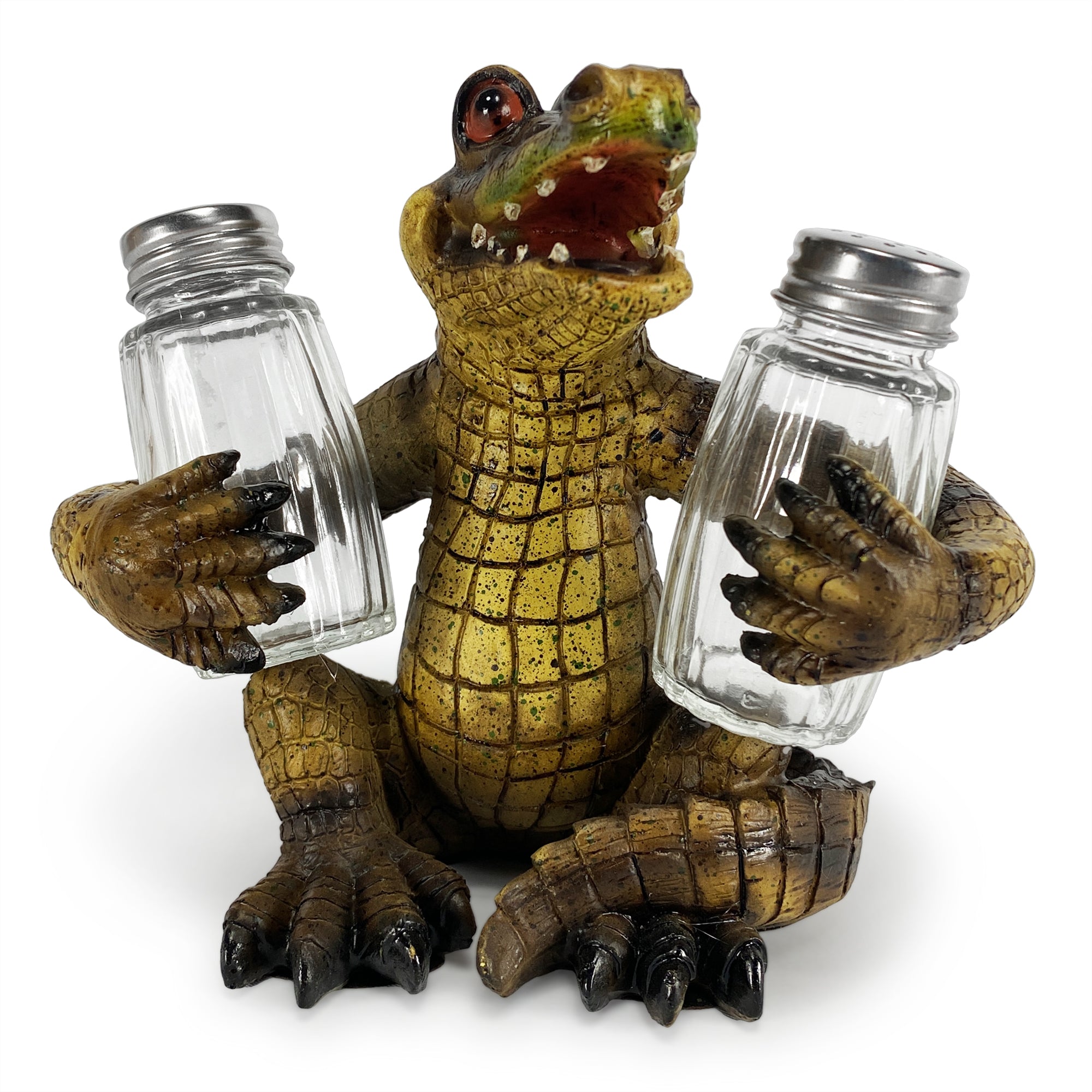 Salt and Pepper Shakers - Alligator Design for Dining Style