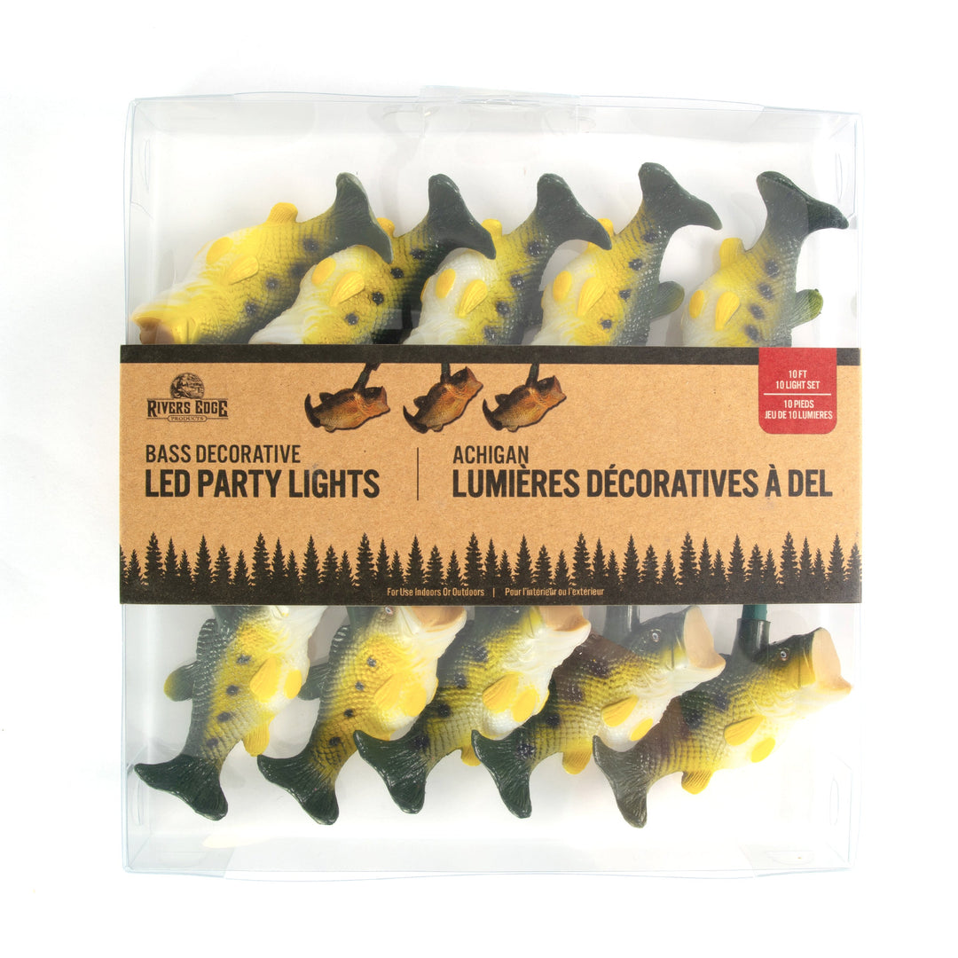 fish heating ad lighting accessories LED Bass Fish Party String Lights