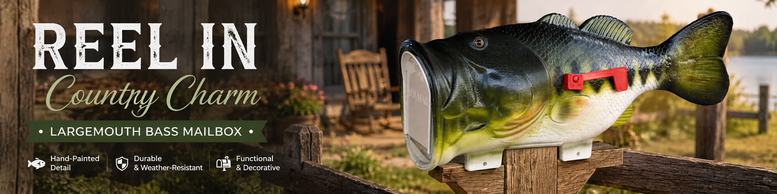 Large Mouth Bass v2 Mailbox 