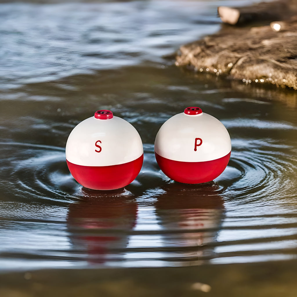 マッキー社　レッドシップ（ヨット柄）シェーカ（Salt＆Pepper）とボウル Salt and Pepper Shakers - Bobber Ceramic Set for Stylish Dining