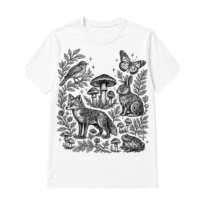 T-Shirt - Nature & Eco - Pattern Mushroom