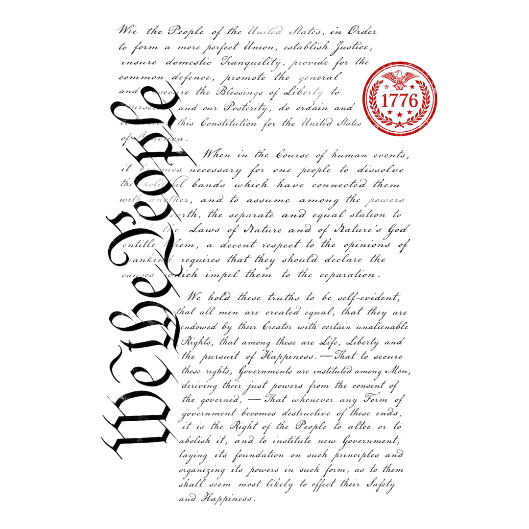 T-Shirt - Patriotic - We The People Script