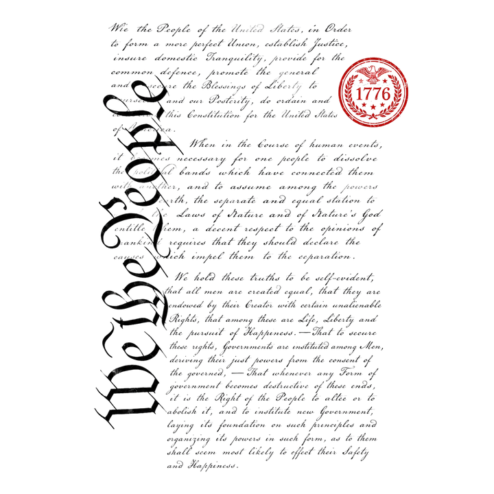 T-Shirt - Patriotic - We The People Script