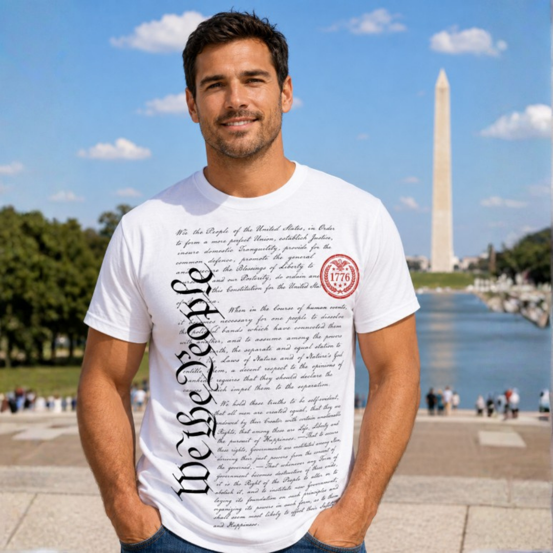 T-Shirt - Patriotic - We The People Script