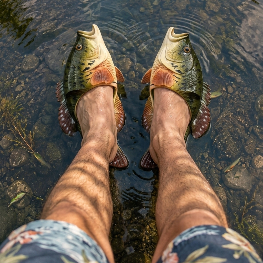 Fish Sandal Adult Large-Crappie