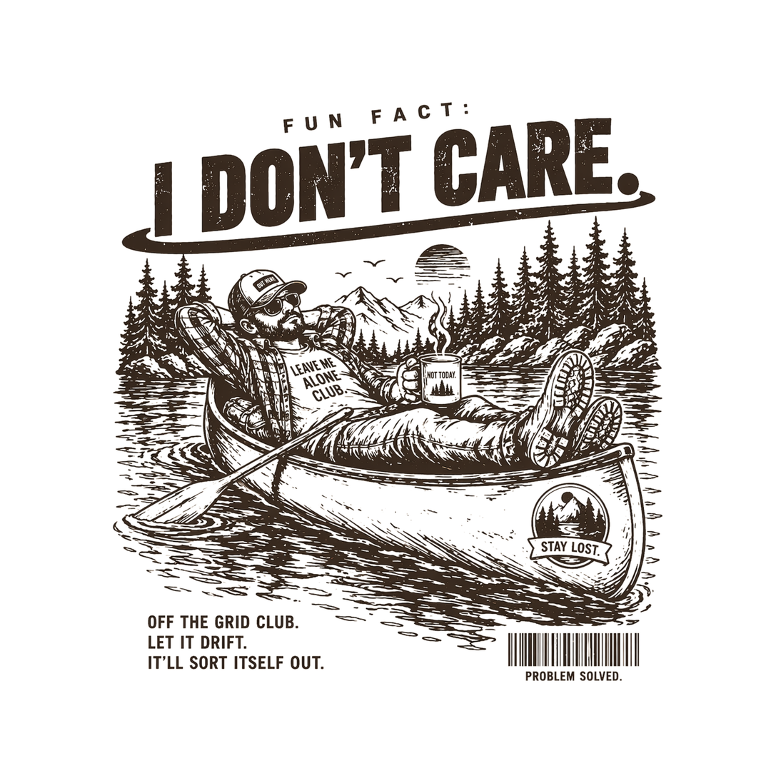 T-Shirt - Bold Statement - Fun Fact I Don't Care Country