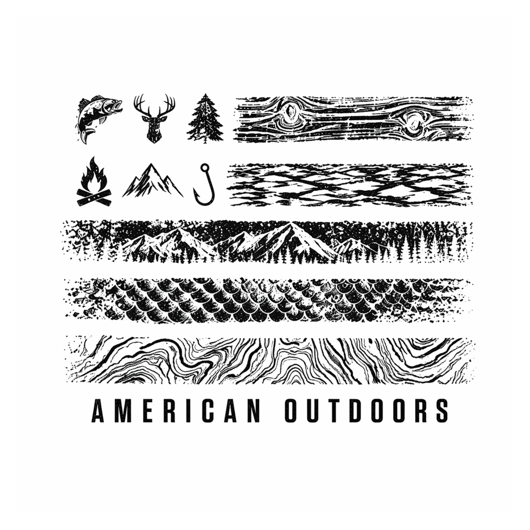 T-Shirt - Patriotic - Nature USA Flag
