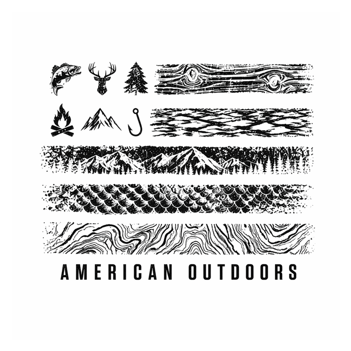 T-Shirt - Patriotic - Nature USA Flag