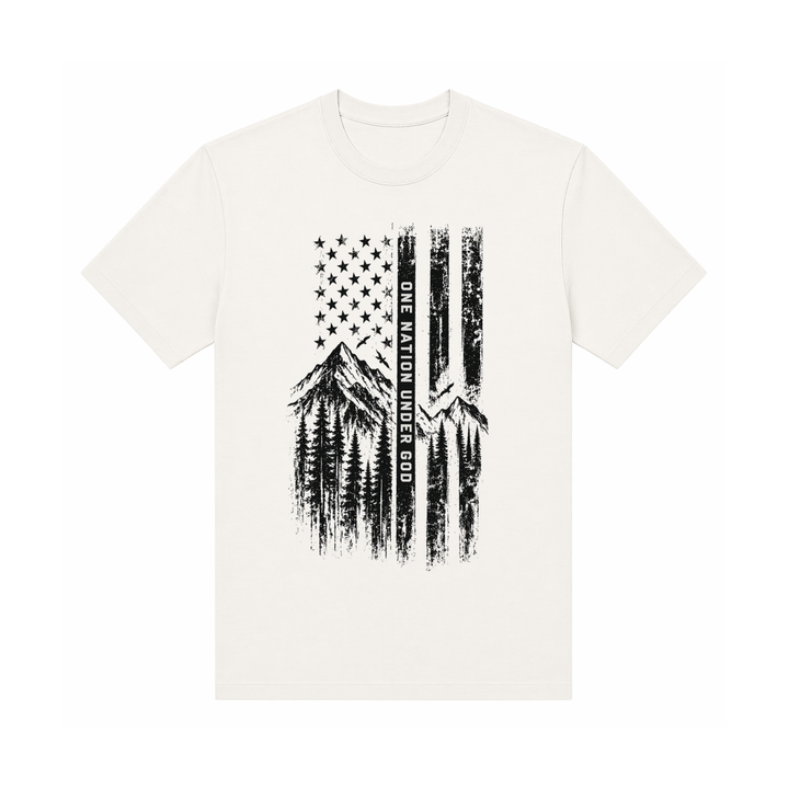 T-Shirt - Patriotic - Flag Mountains