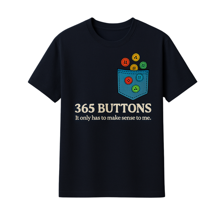 T-Shirt - 365 Buttons - Pocket