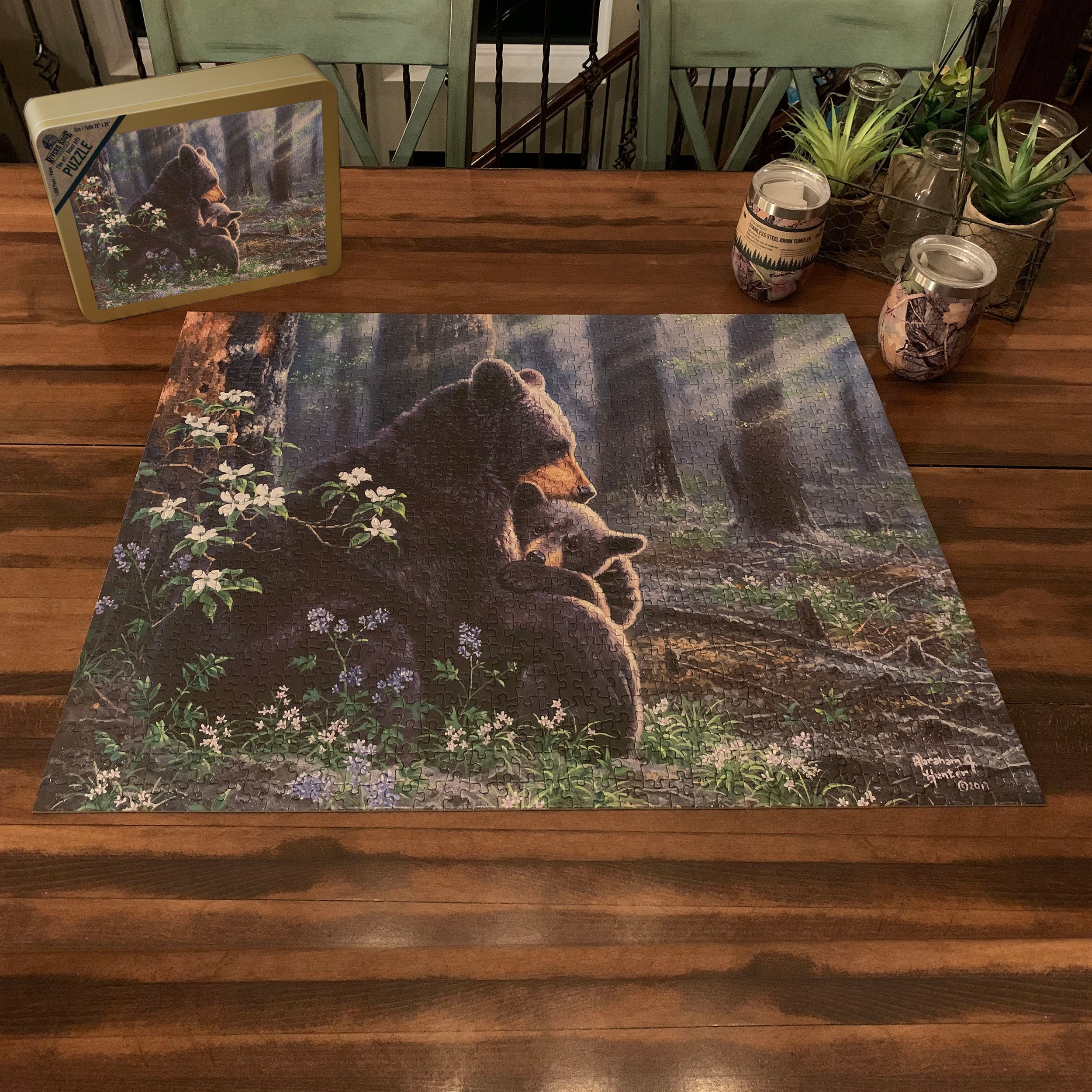 Twice the Love Mama Bear and Cubs 1000 piece Puzzle