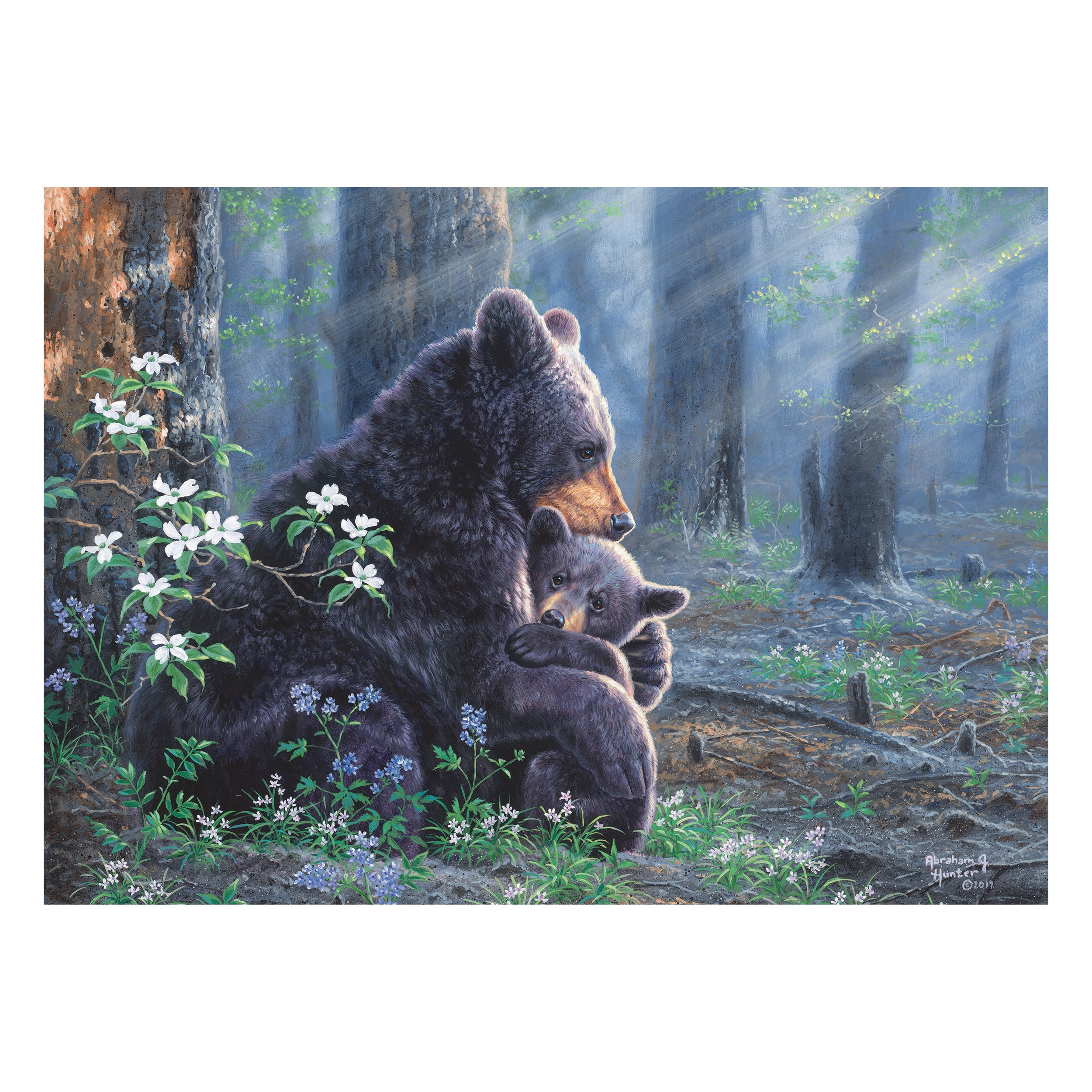 Twice the Love Mama Bear and Cubs 1000 piece Puzzle