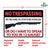 Tin Sign No Trespassing Speak In 12 Gauge Weatherproof With Pre Punched Holes For Hanging 17 By 12 Inches