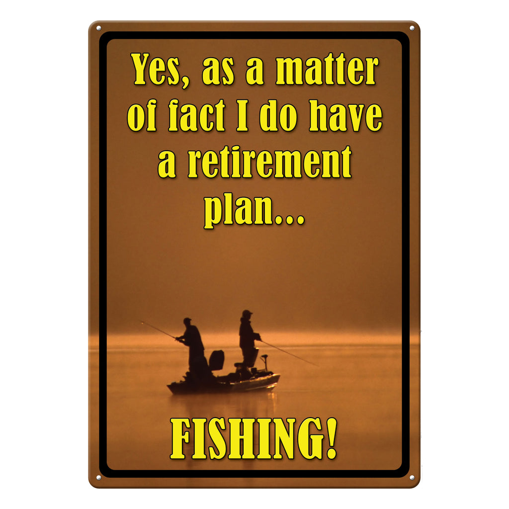 Metal Tin Signs, Funny, Vintage, Personalized 12-Inch x 17-Inch - Retirement