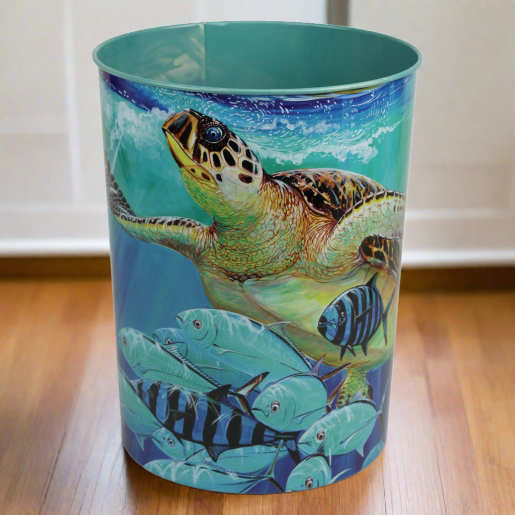 Waste Basket - Guy Harvey Sea Turtle