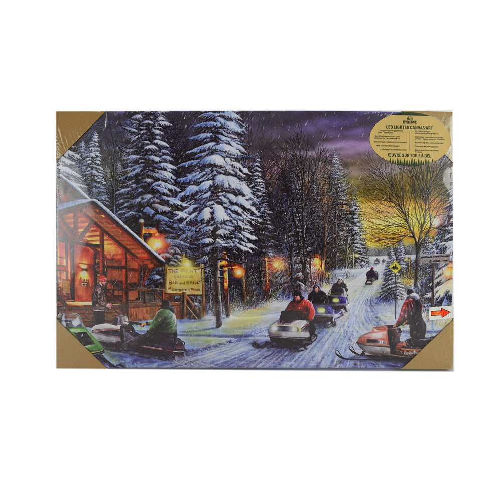 Led Art 24In X 16In Art Snowmobiles