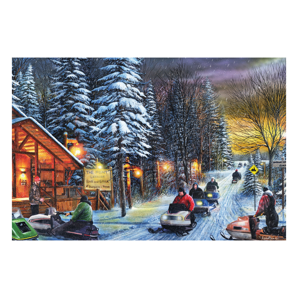 LED Art 24-inches by 16-inches - Art-Snowmobiles